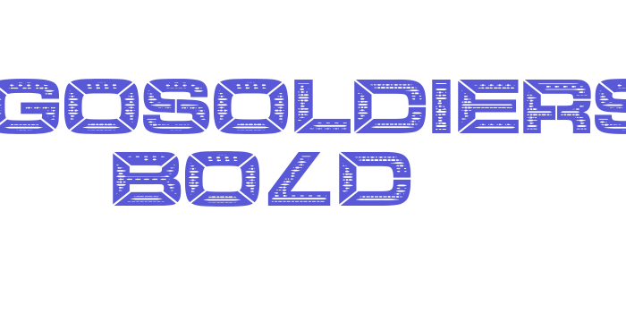 LEGOSOLDIERS Bold Font Download