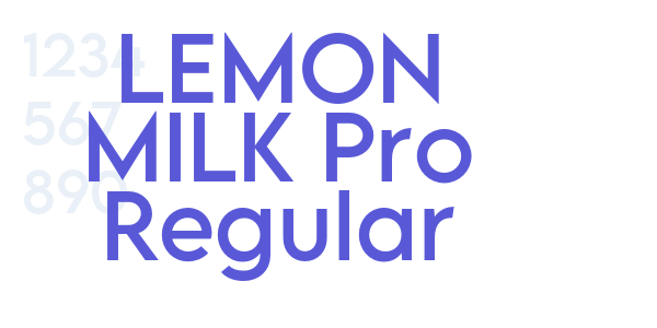 LEMON MILK Pro Regular font free