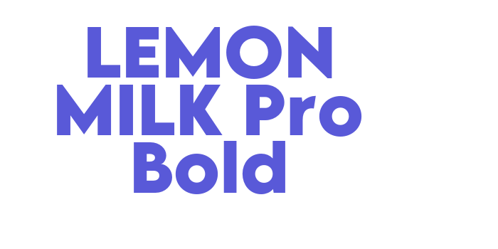 LEMON MILK Pro Bold Font Download