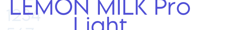 LEMON MILK Pro Light-font