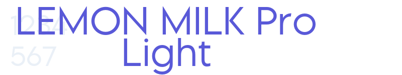 LEMON MILK Pro Light-related font