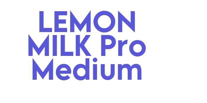 LEMON MILK Pro Medium Font Download