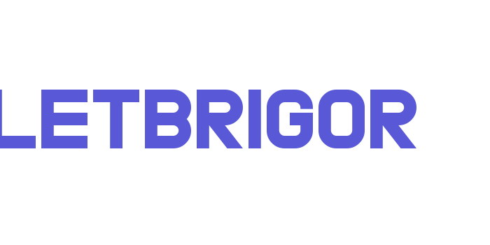 LETBRIGOR Font