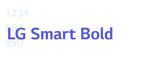 LG Smart Bold font