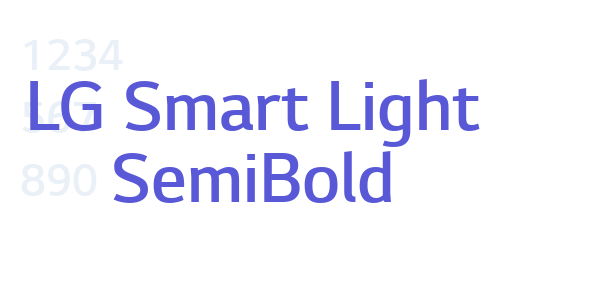 LG Smart Light SemiBold font