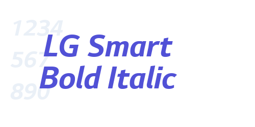 LG Smart Bold Italic