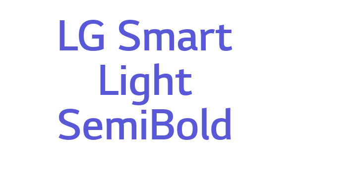 LG Smart Light SemiBold Font