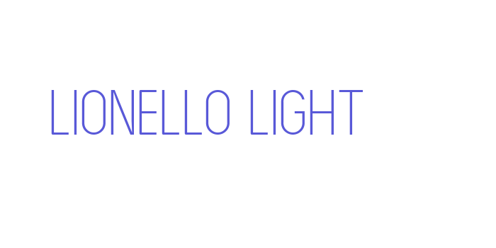 LIONELLO Light Font Download