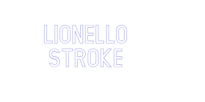 LIONELLO Stroke Font Download