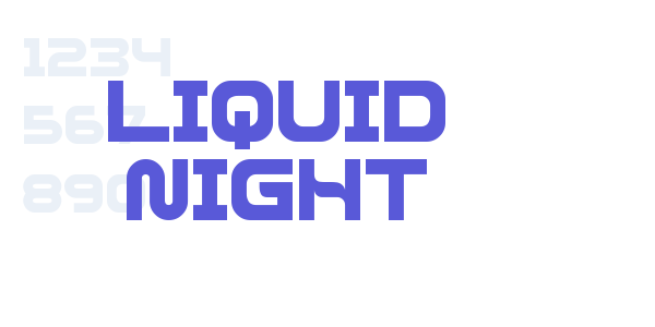 LIQUID NIGHT font free