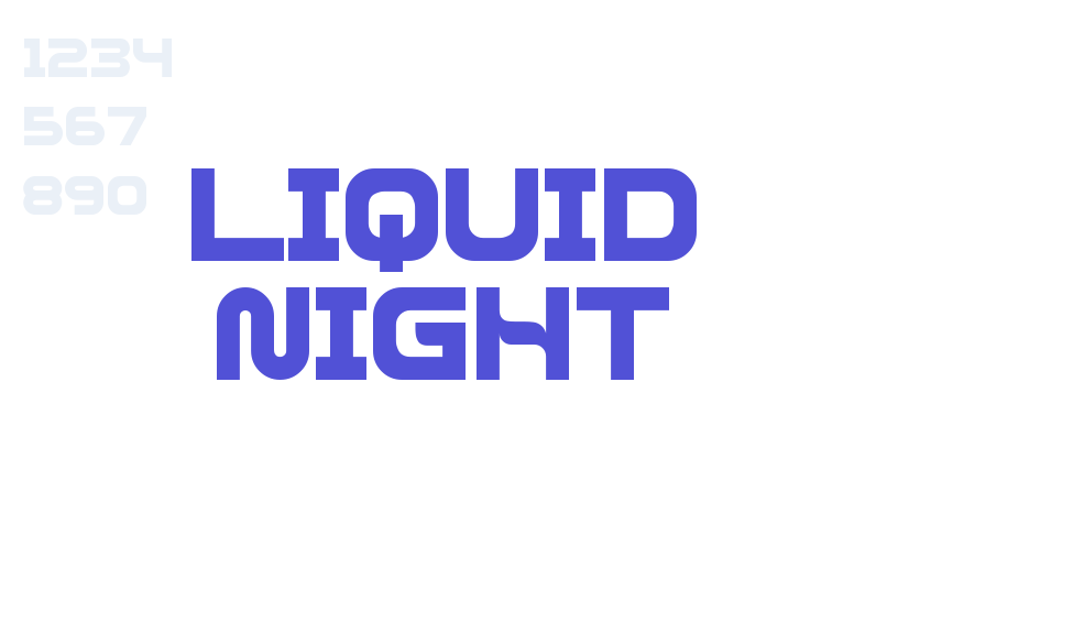 LIQUID NIGHT-font-download