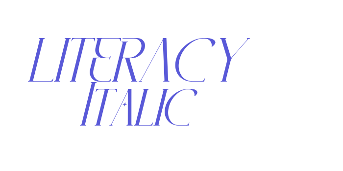 LITERACY Italic Font