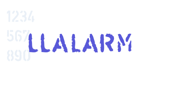 LLAlarm font free