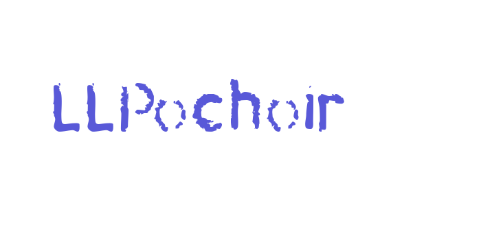 LLPochoir Font