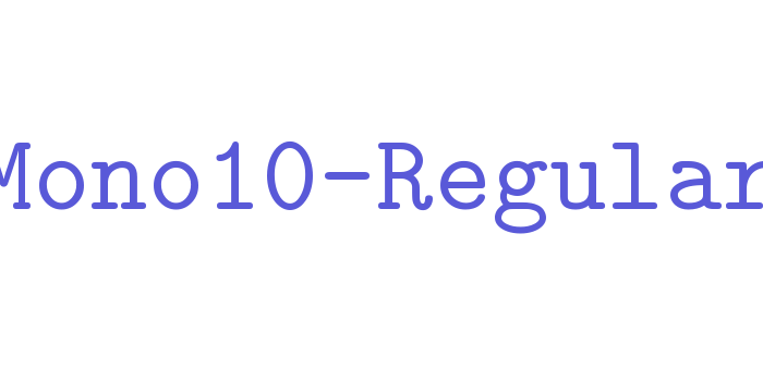 LMMono10-Regular Font