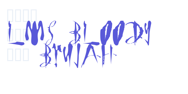 LMS Bloody Brujah font free