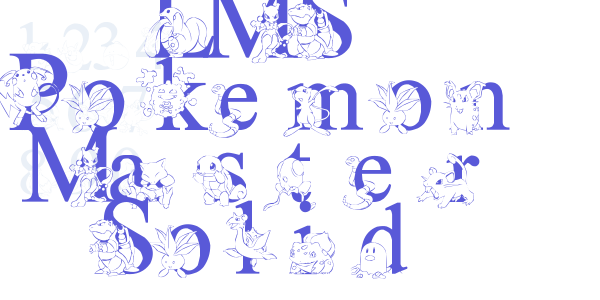 LMS Poke’mon Master Solid font free