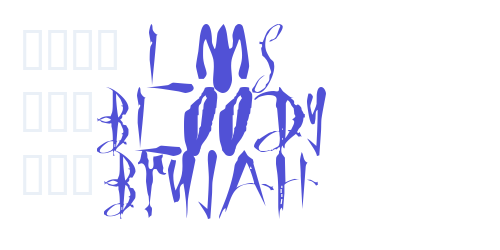 LMS Bloody Brujah-font-download