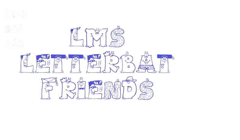 LMS Letterbat Friends-font-download