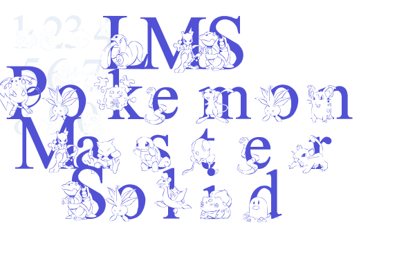 LMS Poke’mon Master Solid Font Download