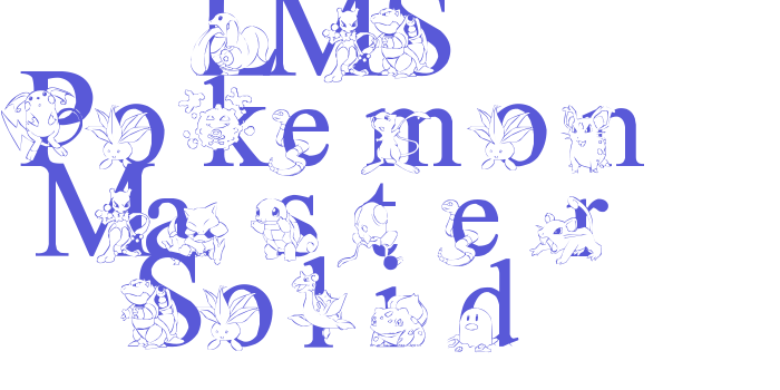 LMS Poke’mon Master Solid Font Download