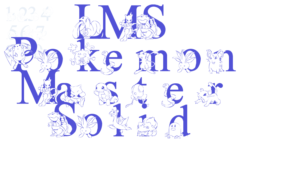 LMS Poke’mon Master Solid-font-download