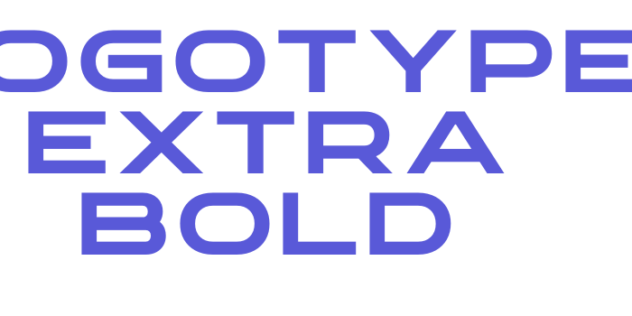 LOGOTYPE Extra Bold Font