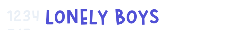 LONELY BOYS-font