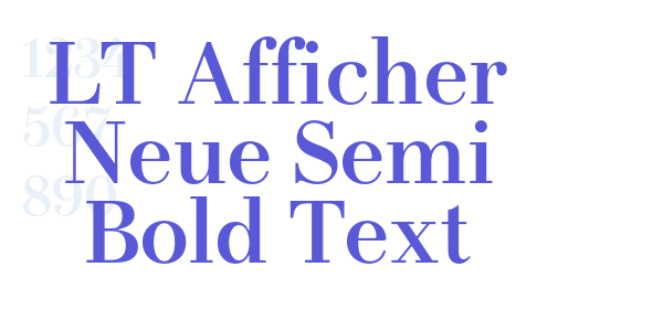 LT Afficher Neue Semi Bold Text font free