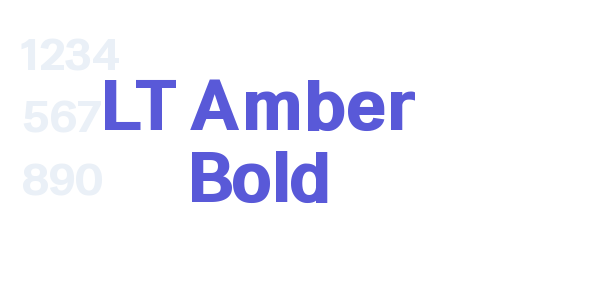 LT Amber Bold font