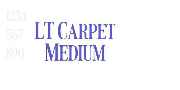 LT Carpet Medium font