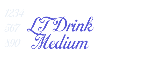 LT Drink Medium font free