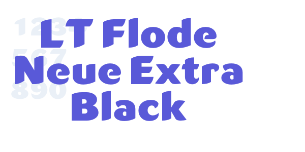 LT Flode Neue Extra Black font free