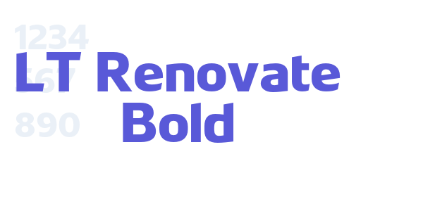 LT Renovate Bold font free