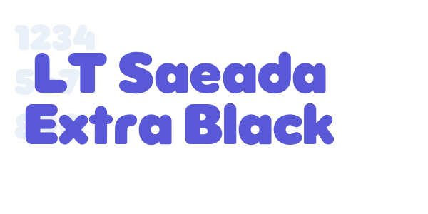 LT Saeada Extra Black font free