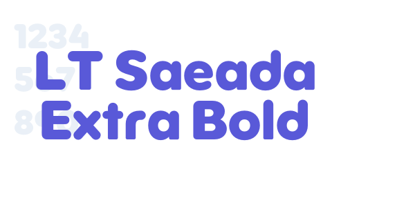 LT Saeada Extra Bold font free