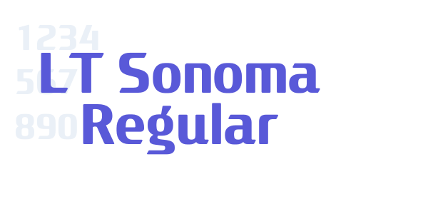 LT Sonoma Regular font free