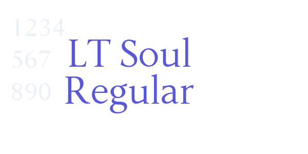 LT Soul Regular font free