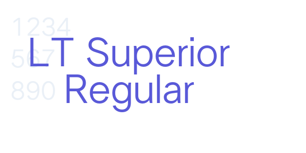 LT Superior Regular font