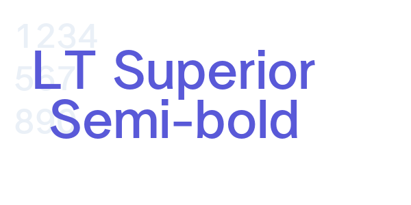 LT Superior Semi-bold font