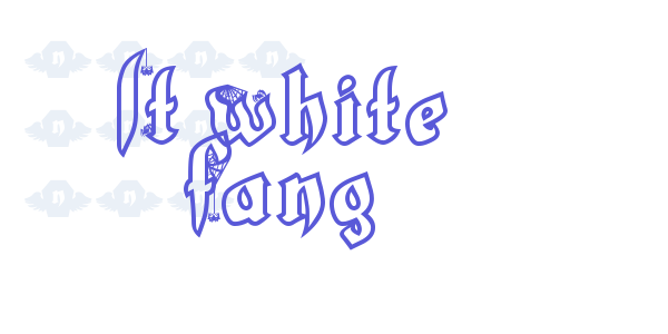 LT White Fang font free