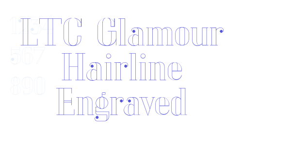 LTC Glamour Hairline Engraved font free