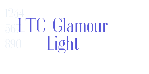 LTC Glamour Light font free