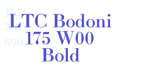 LTC Bodoni 175 W00 Bold font download