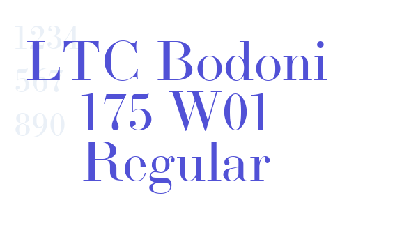 LTC Bodoni 175 W01 Regular font download