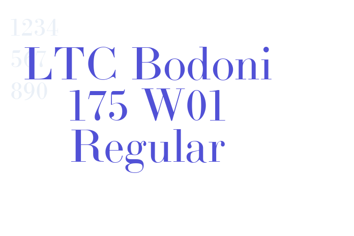 LTC Bodoni 175 W01 Regular font download