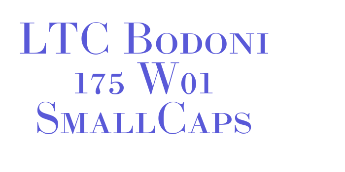 LTC Bodoni 175 W01 SmallCaps Font Download