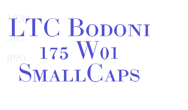 LTC Bodoni 175 W01 SmallCaps font download