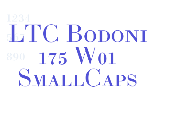 LTC Bodoni 175 W01 SmallCaps