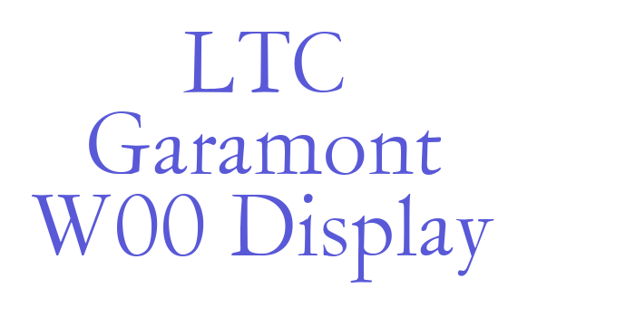 LTC Garamont W00 Display Font